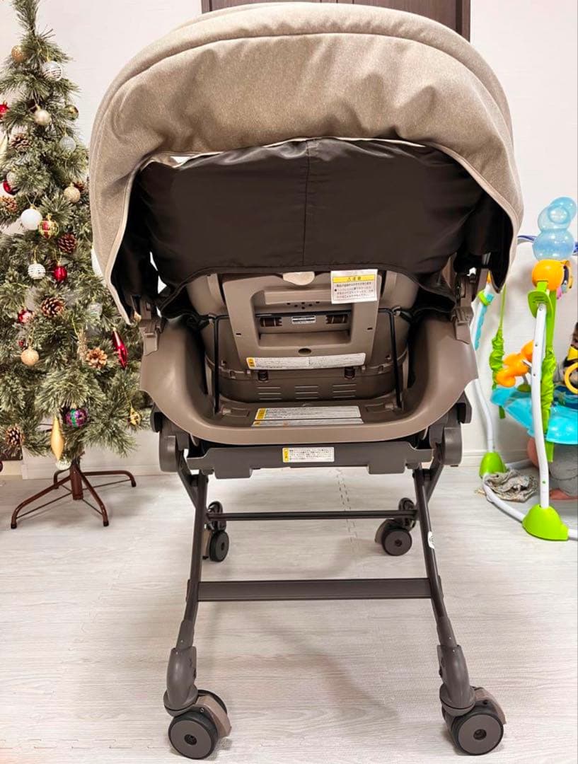 コンビ ハイローチェアー ネムリラ BEDi ヘーゼルベージュ　オートスウィング