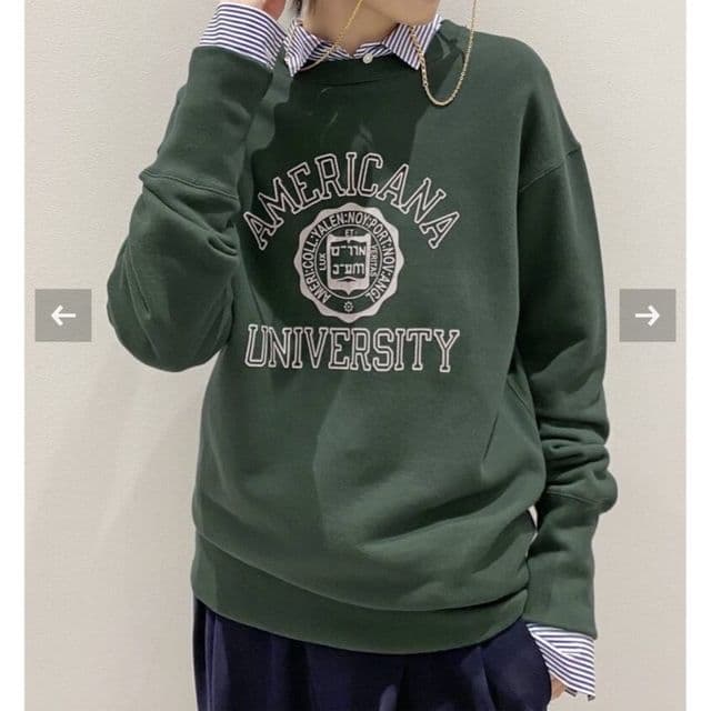 L′Appartement　 college C/N sweat