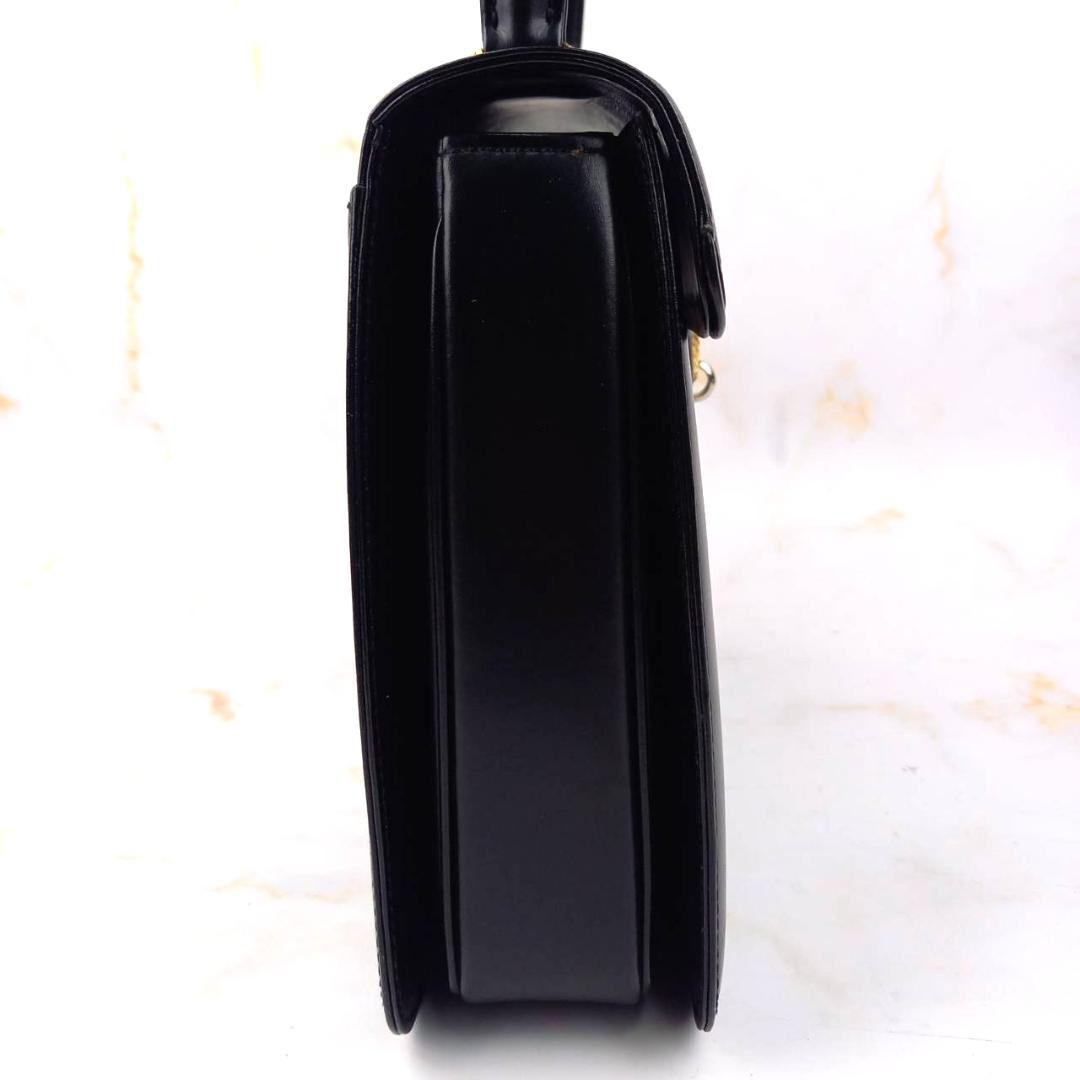 ✨良品✨ WAKO 銀座和光 フォーマルバッグ カーフレザー 黒 ゴールド金具