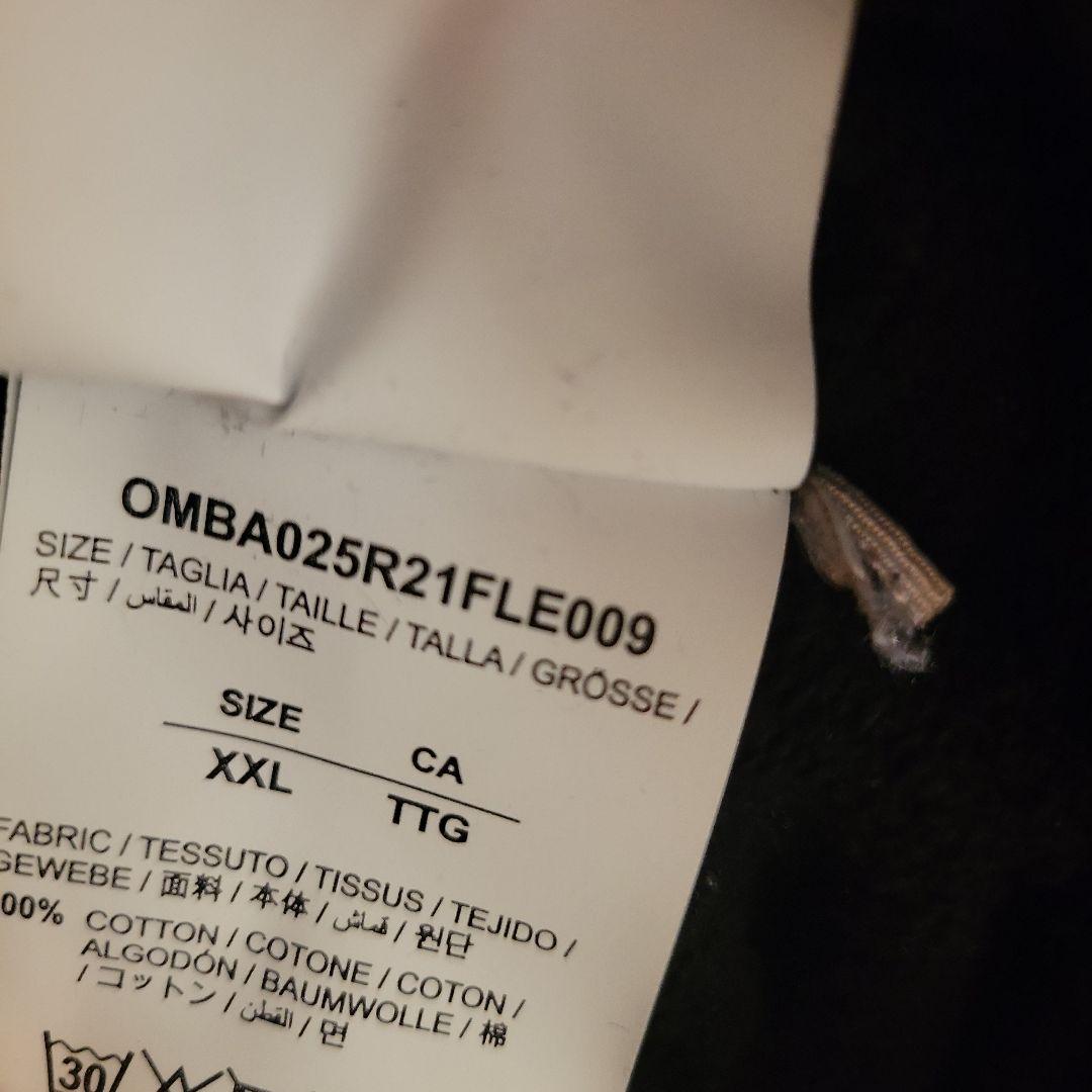 早いもの勝ち　オフホワイト ロゴプリントスウェット 黒　off-white