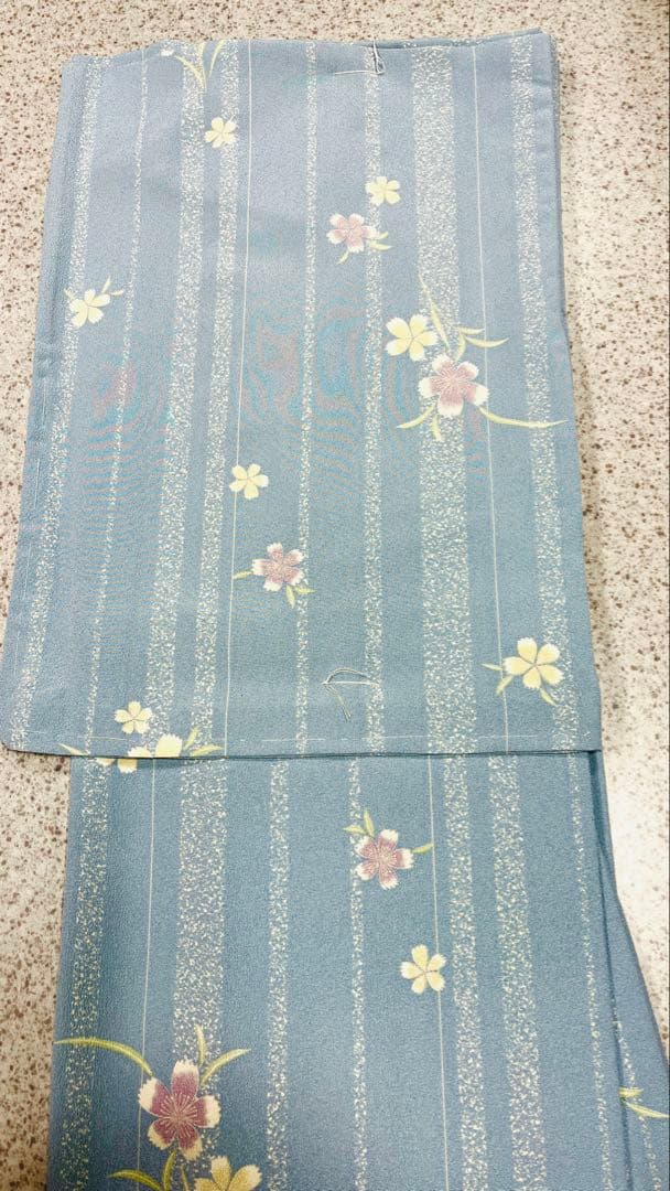 ミ*ー様 新品　東レシルック着物　単衣仕立て品　裄(68cm)1尺8寸　身丈16