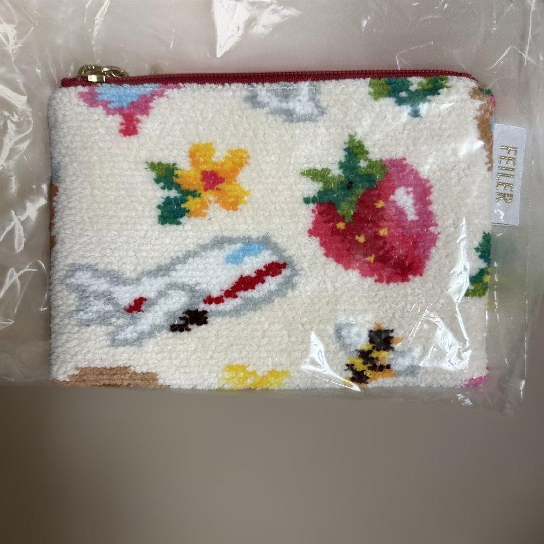 FEILER × JAL ピクニックガーデン ハンカチ&ティッシュポーチ