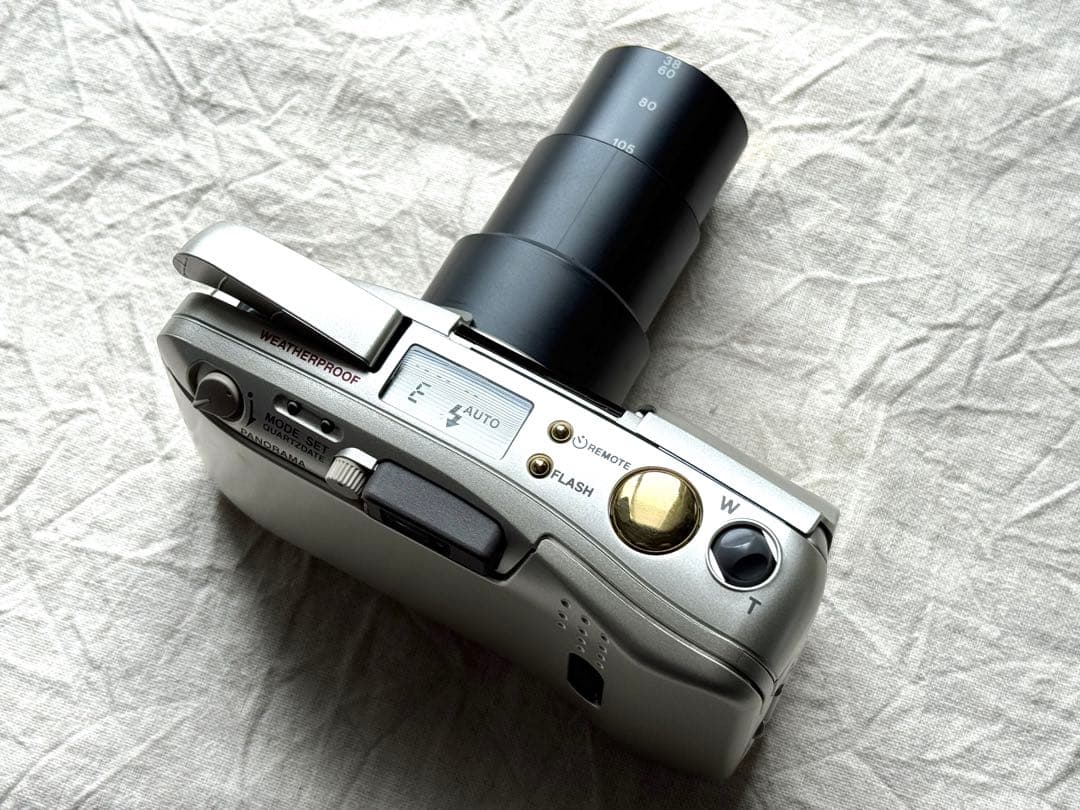 ⌘完動品！ リモコン、電池付き、作例あり！OLYMPUS μ ZOOM 105⌘