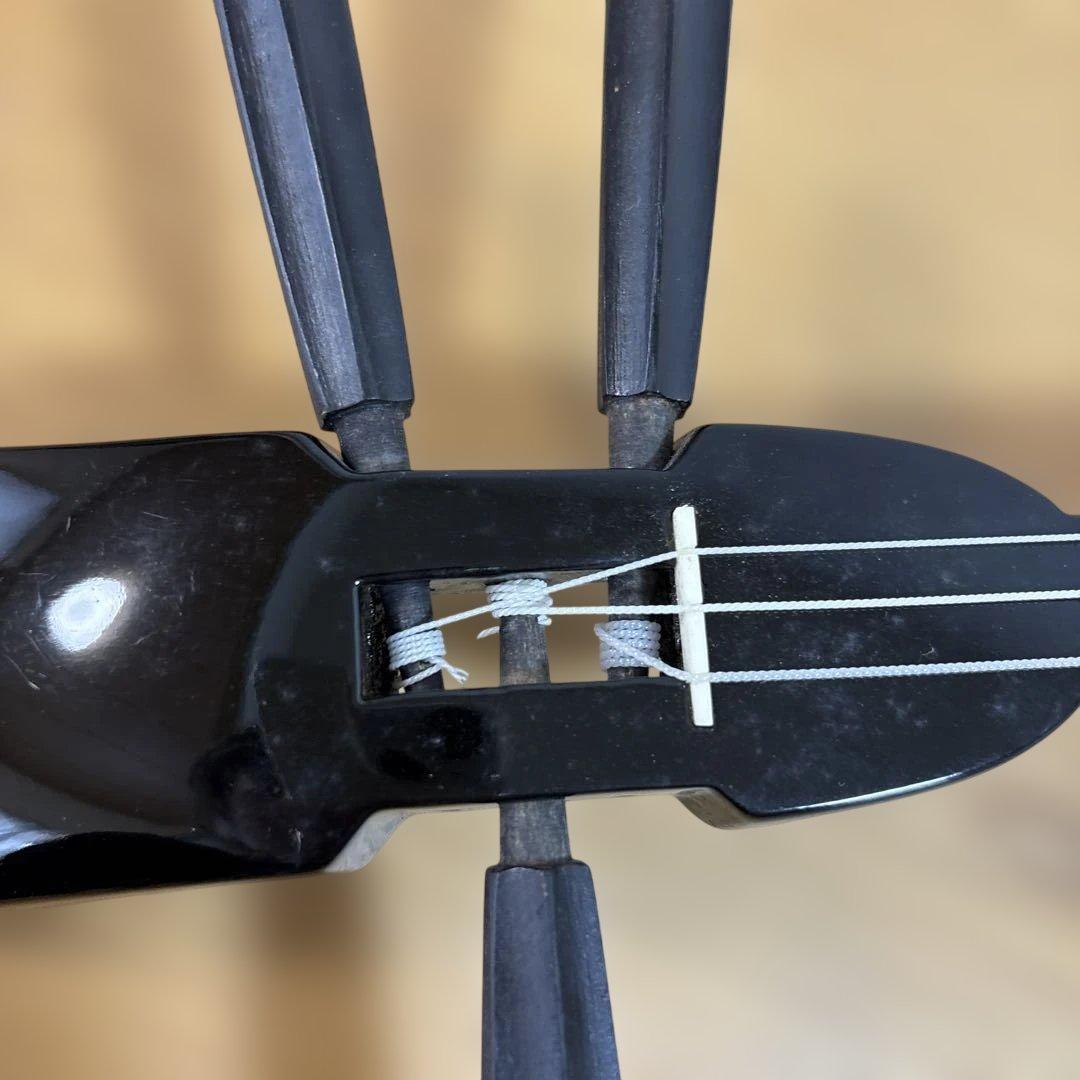 【状態良好】沖縄三線 三味線 人工皮張り　革　蛇　ヘビ　へび　初心者　本体のみ