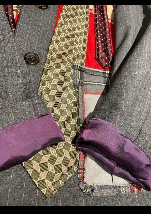 コムデギャルソンオムプリュス 　2010ss パッチワークジャケット -