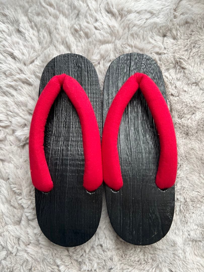 セット ふりふ アネモネ 姉萌音 浴衣+レース帯 赤+着付けこもの+下駄