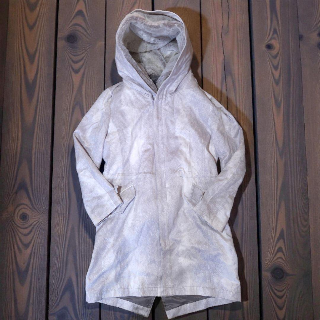 TORNADO MART トルネードマート ムートン フーデッドコート LL 白