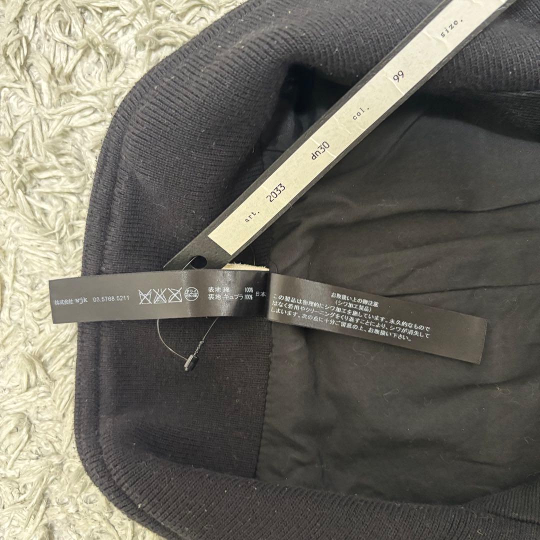 ダブジェイケイ　wjk ジップアップジャケット　ブラック　日本製　S