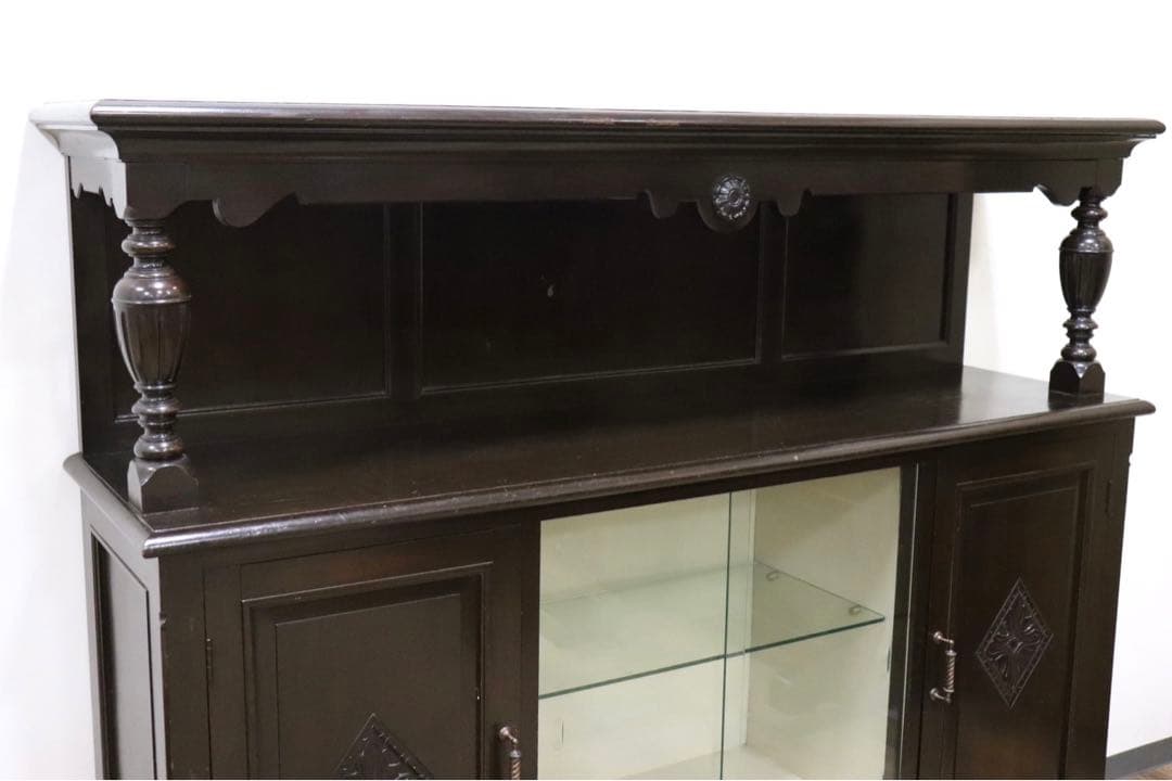 GMGK239○英国 アンティーク サイドボード キャビネット コートカップボー