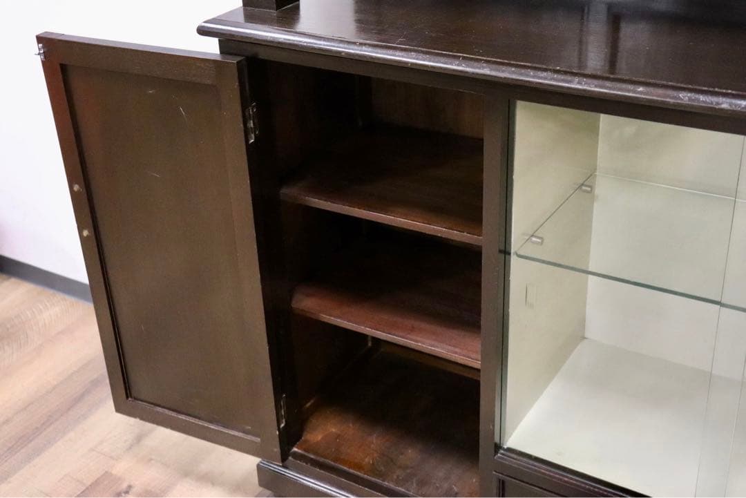 GMGK239○英国 アンティーク サイドボード キャビネット コートカップボー