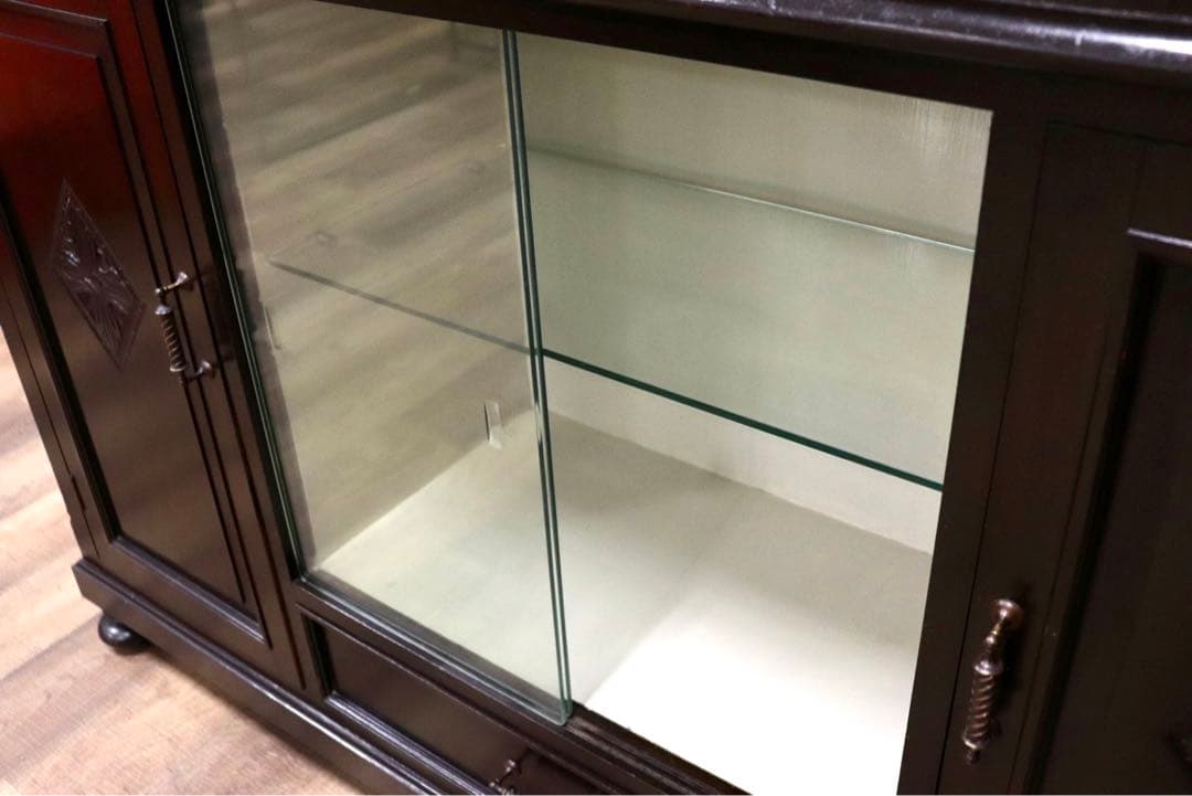 GMGK239○英国 アンティーク サイドボード キャビネット コートカップボー