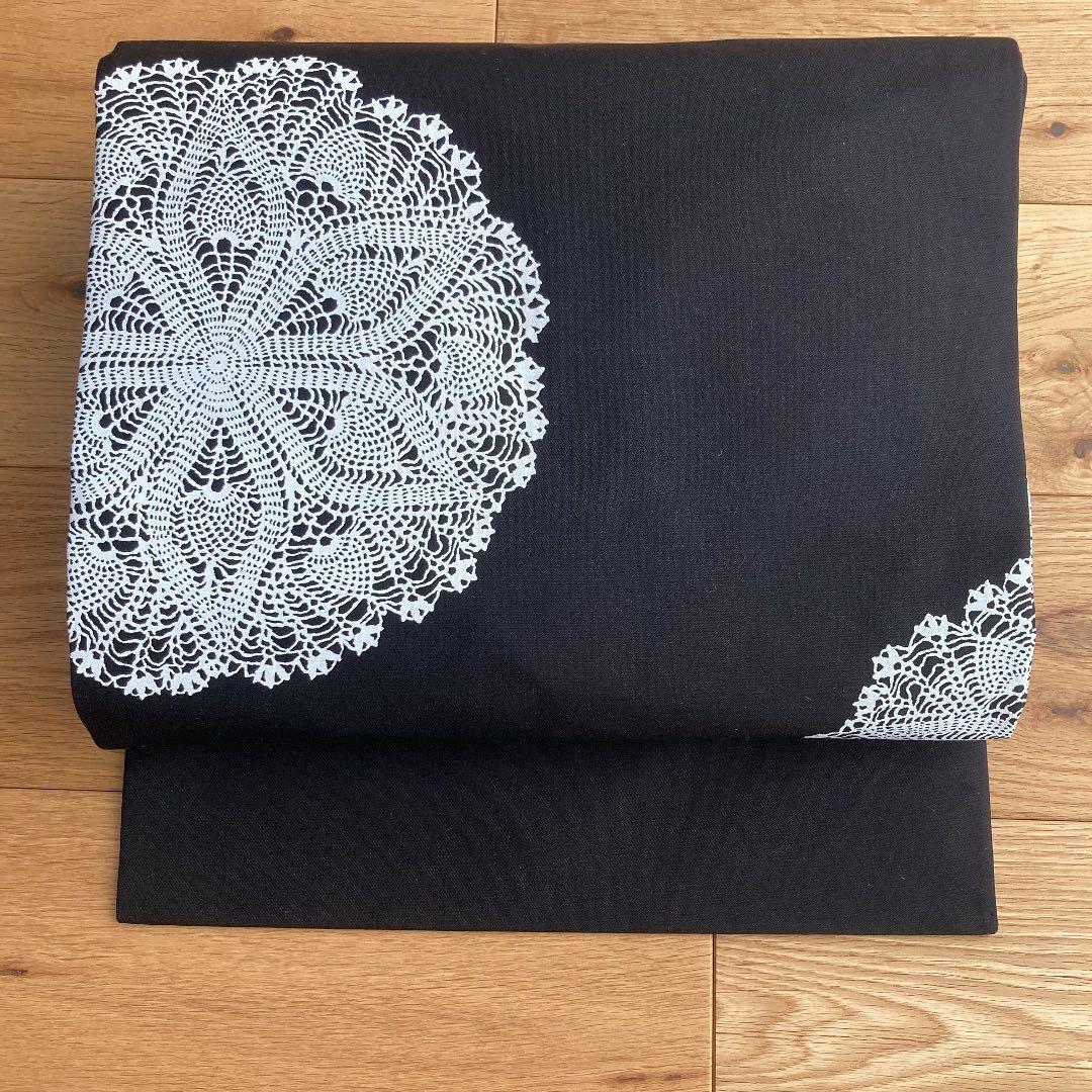 週末セール❤️新品未使用　正絹　名古屋帯　レース