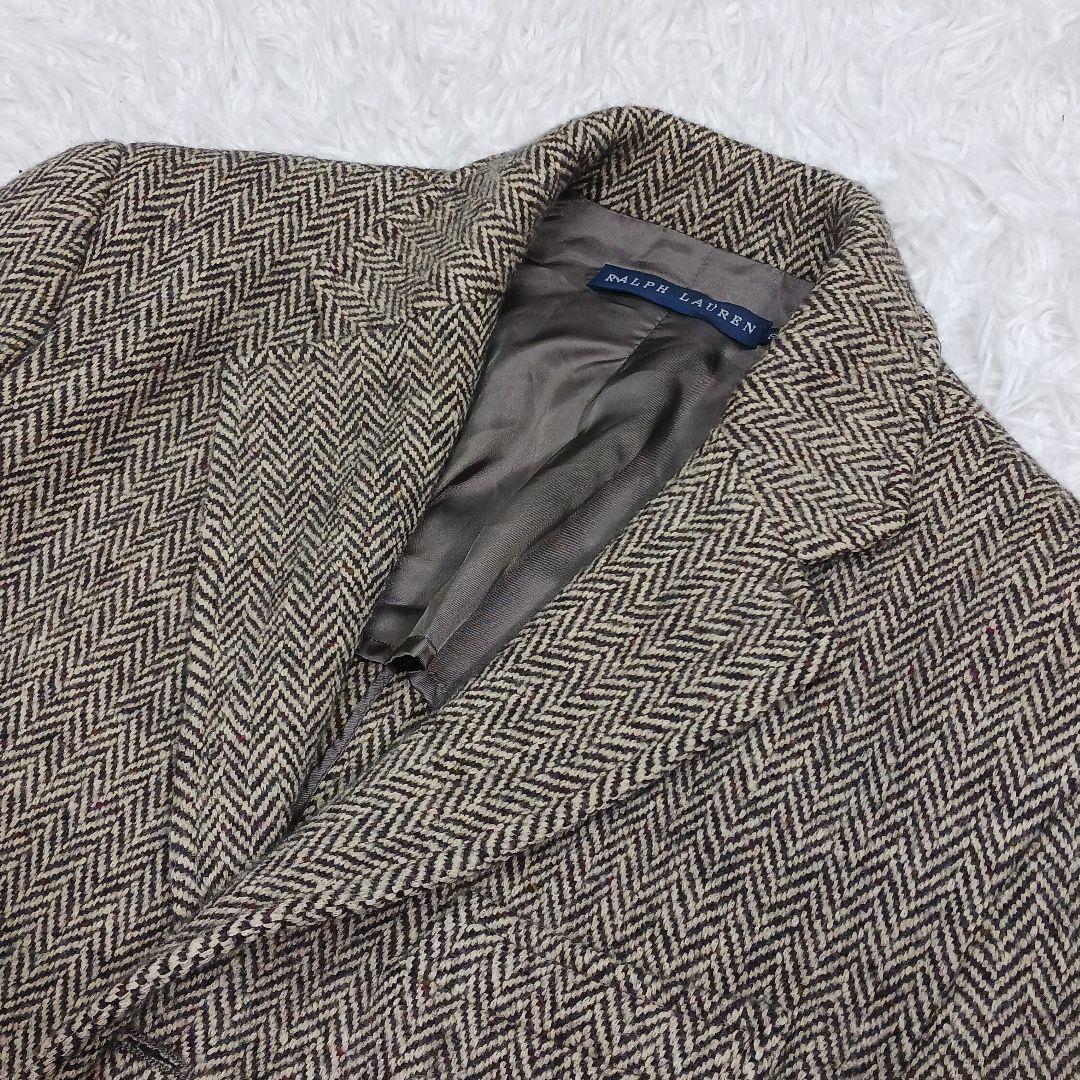✨美品✨ポロラルフローレン　ツイード　ヘリンボーン　カシミヤ混　ジャケット　6
