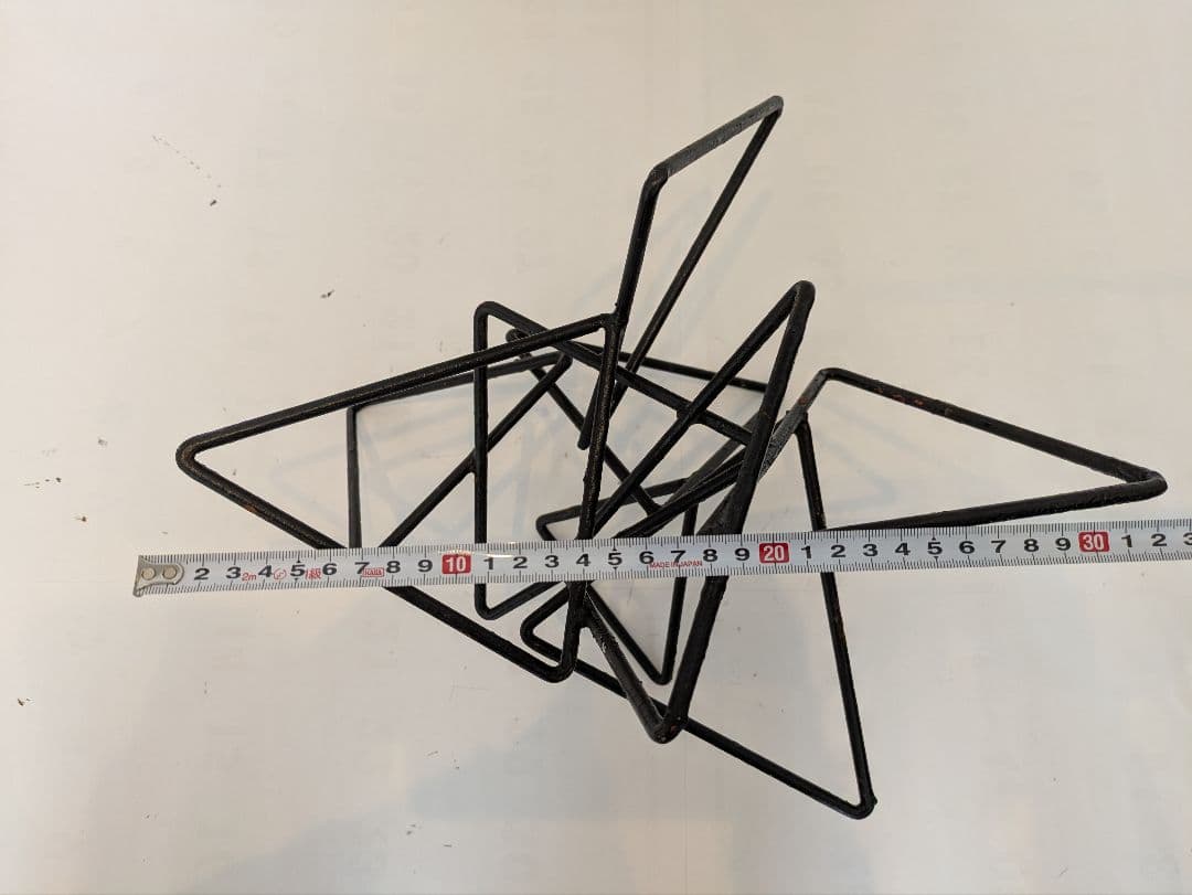 鉄花器オブジェ　3個