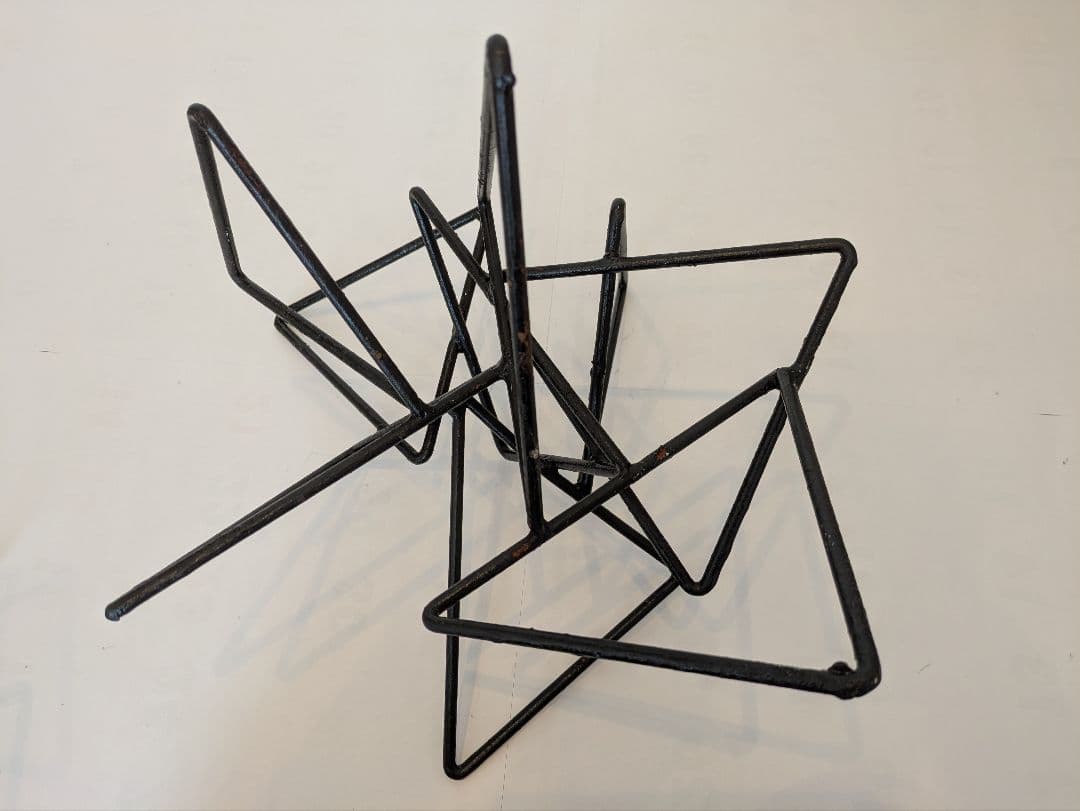 鉄花器オブジェ　3個