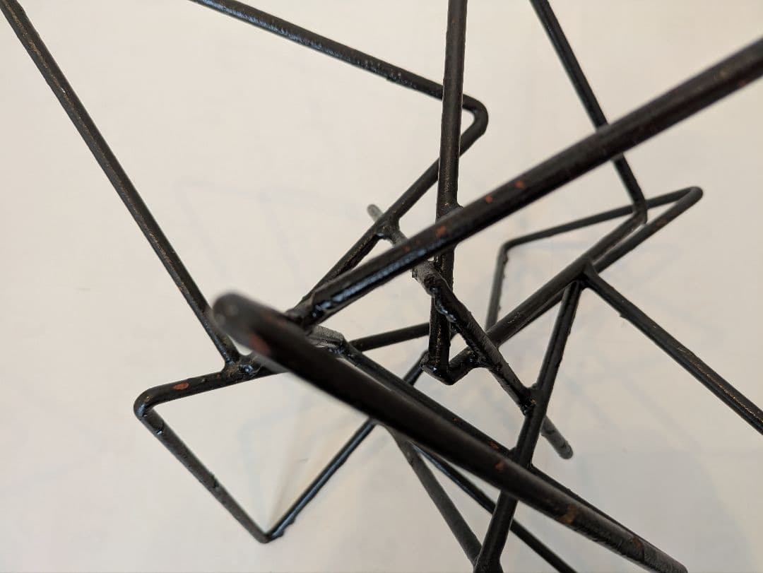 鉄花器オブジェ　3個