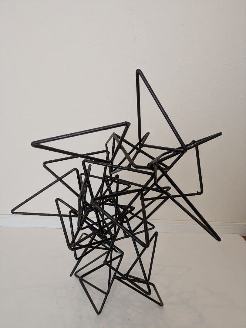 鉄花器オブジェ　3個