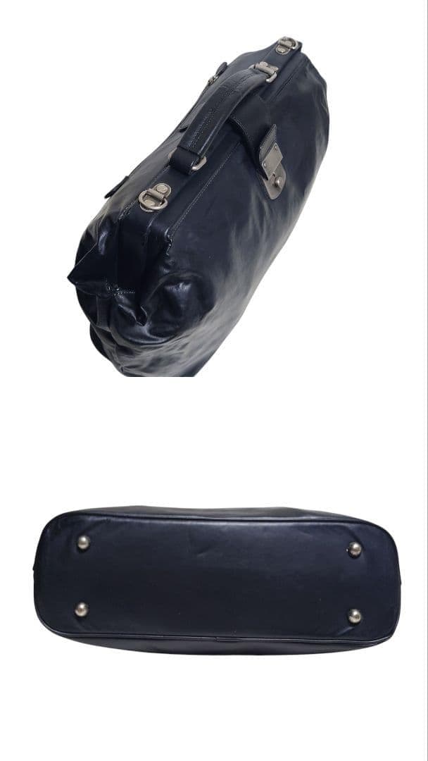 ジャンポールゴルチエ 2way 本革 ダレスバッグ ショルダーバック 黒