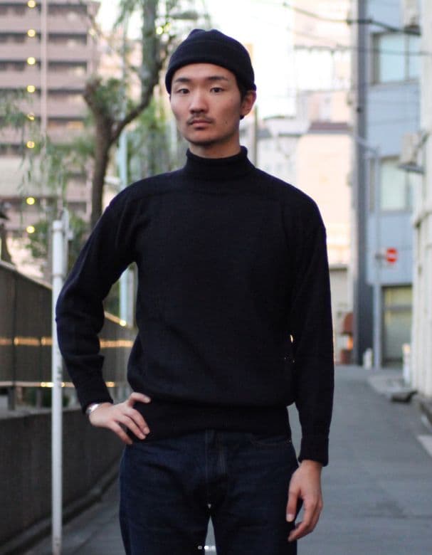 ANATOMICA 　K・F・V　U・S・N　ネイビー　 セーター L