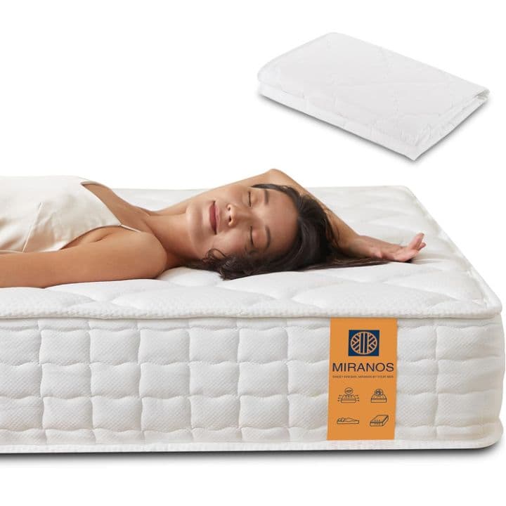 高反発 プレミアム ポケットコイル マットレス セミダブル ベッド 極厚