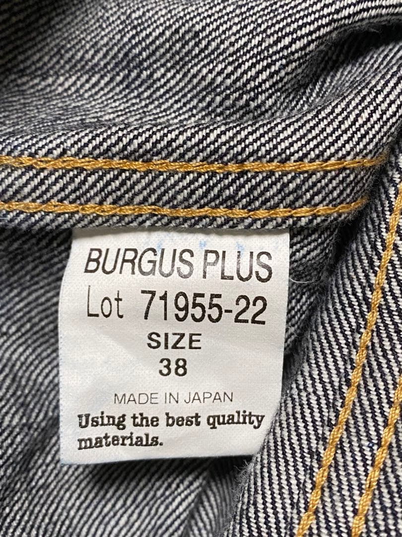 BURGUS PLUS バーガスプラス 3rdタイプ　Gジャン サイズ38