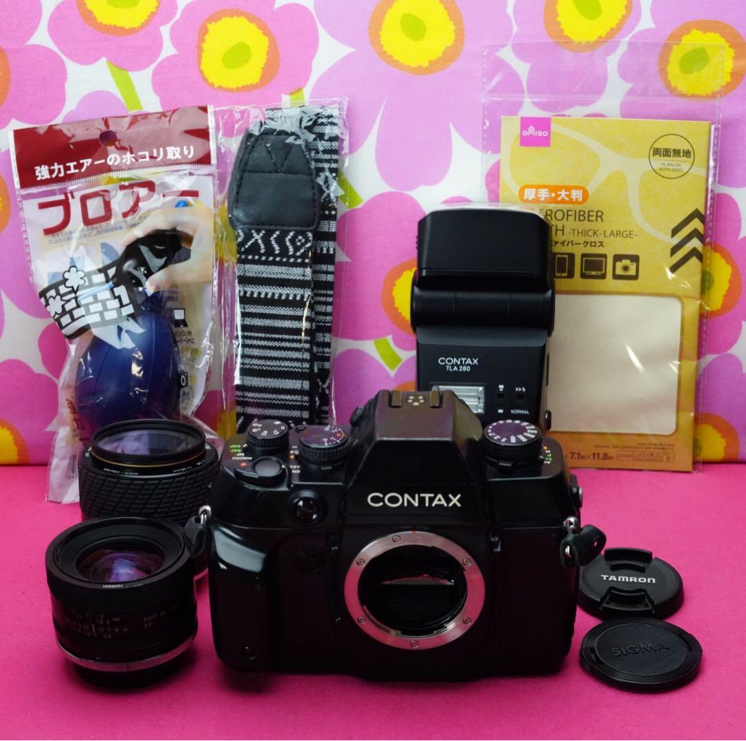 フィルムカメラ名機❤️コンタックスAX 24&50mm付き❤️最強フィルムカメラ