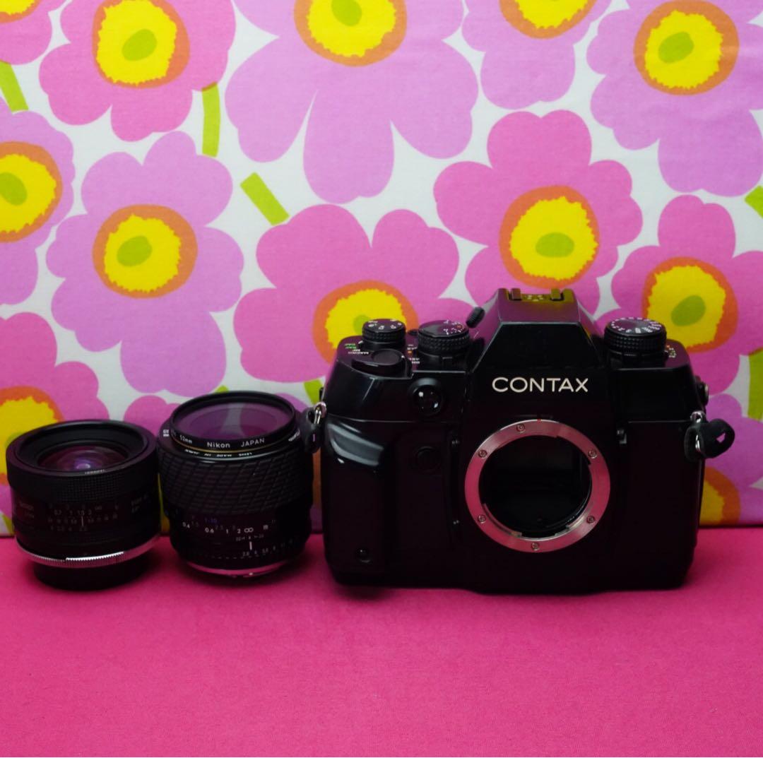 フィルムカメラ名機❤️コンタックスAX 24&50mm付き❤️最強フィルムカメラ