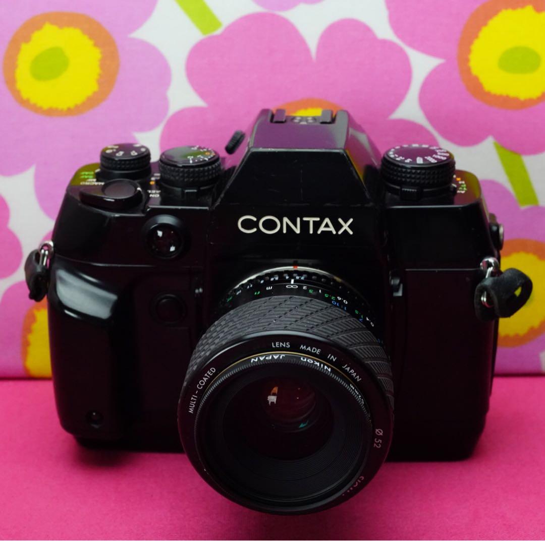 フィルムカメラ名機❤️コンタックスAX 24&50mm付き❤️最強フィルムカメラ