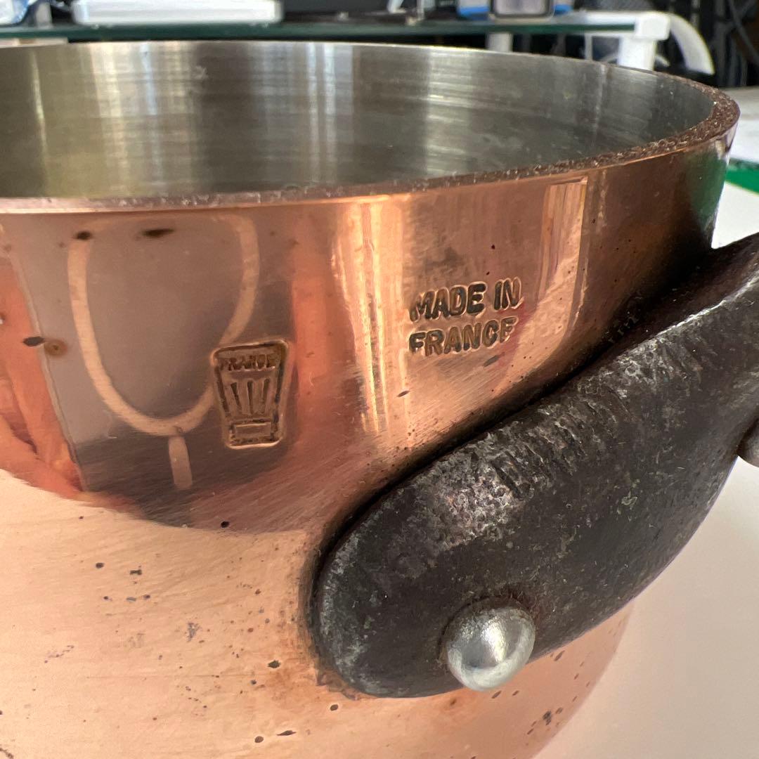 フランス製　銅製　ソースパン　14cm