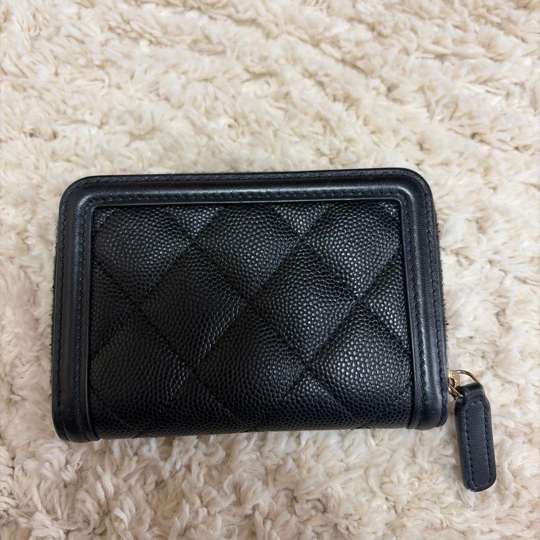CHANEL シャネル ジップパース CCフィリグリー キャビアスキン