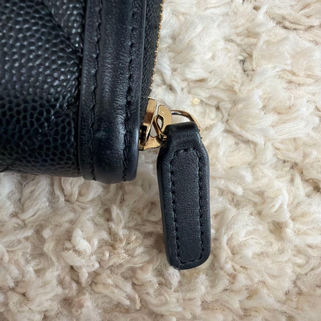 CHANEL シャネル ジップパース CCフィリグリー キャビアスキン