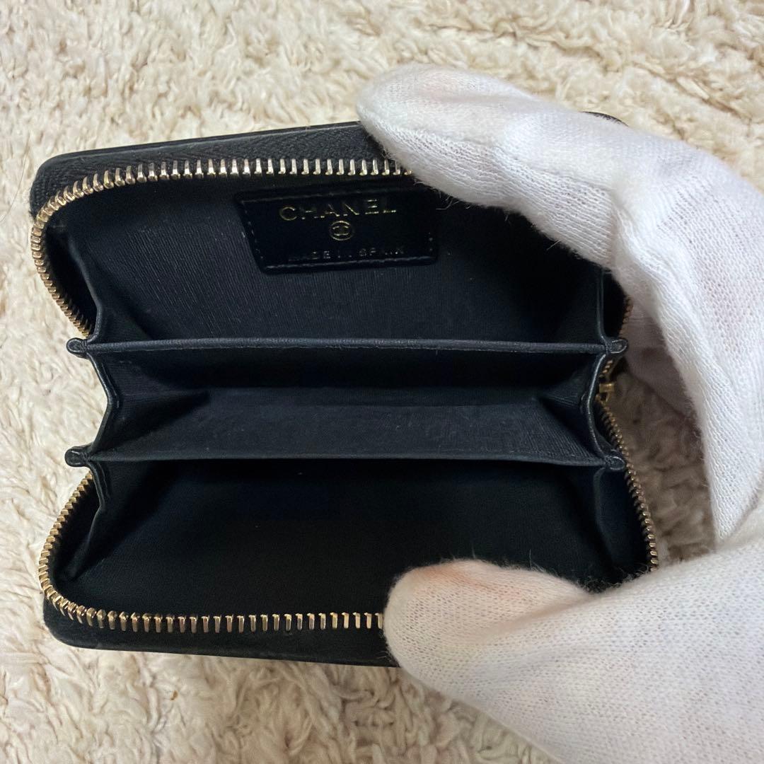 CHANEL シャネル ジップパース CCフィリグリー キャビアスキン