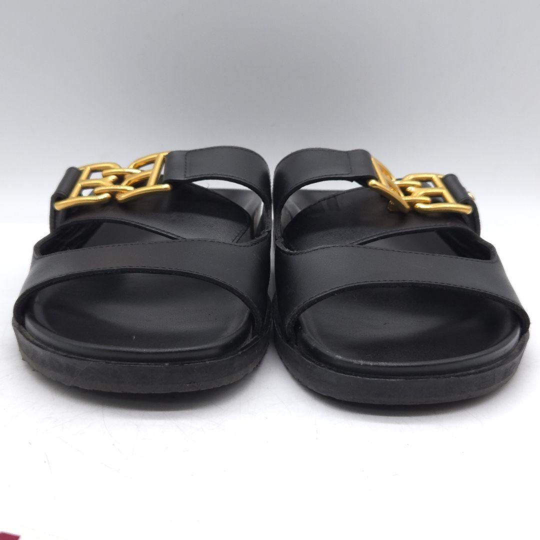 BALLY EMMA FLAT バリー レザー ダブルストラップ サンダル