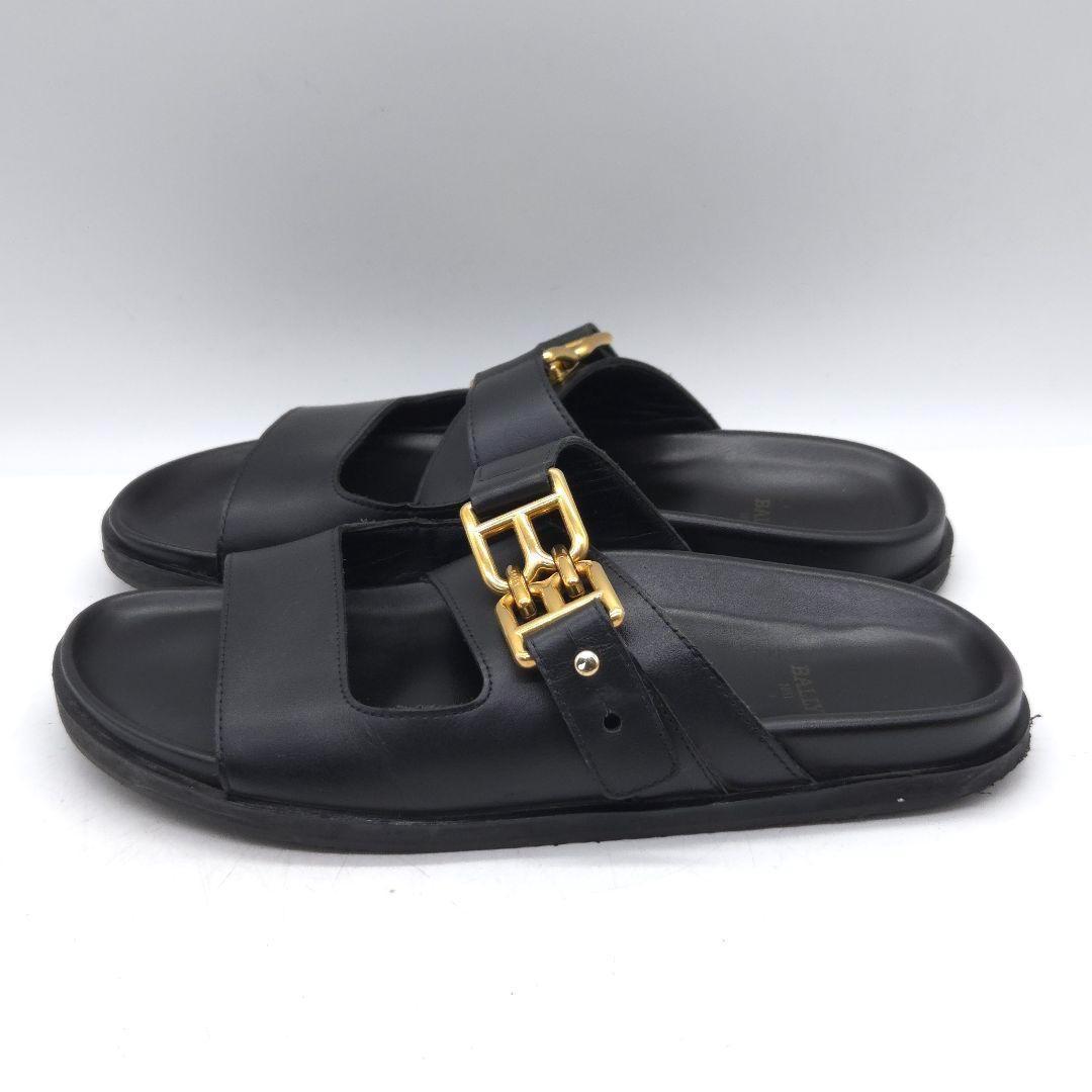 BALLY EMMA FLAT バリー レザー ダブルストラップ サンダル