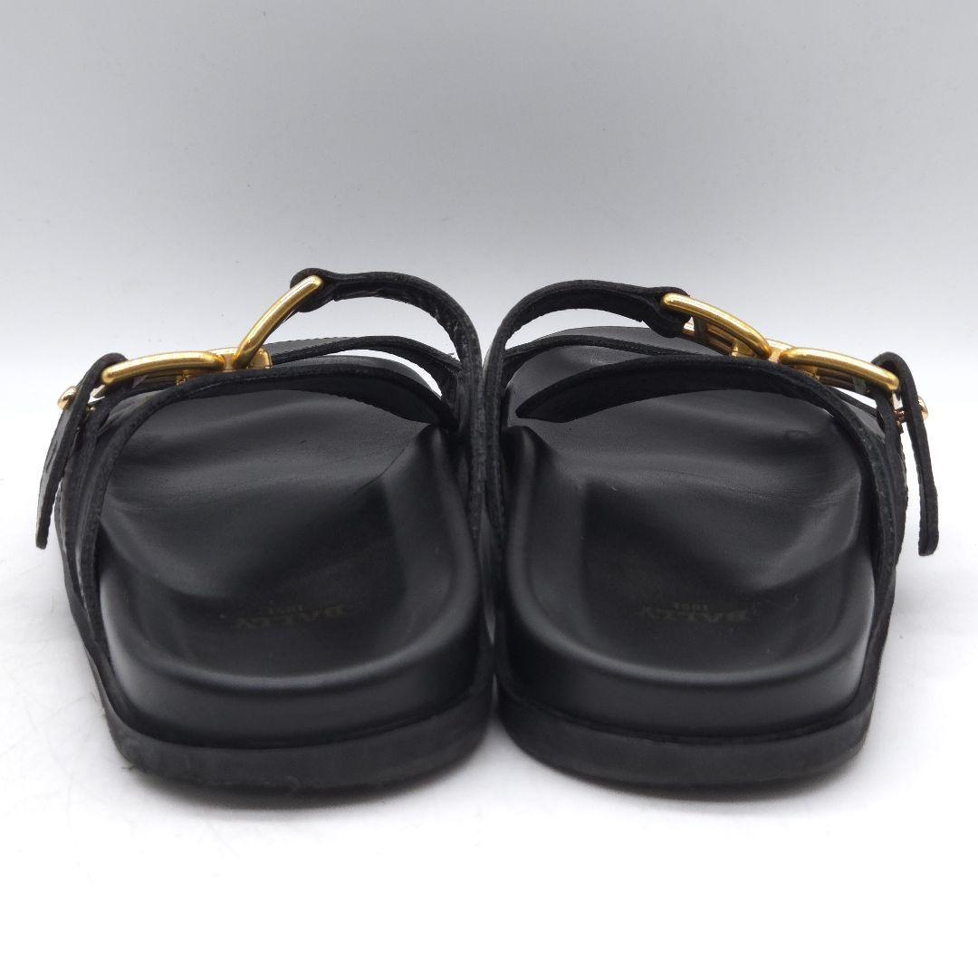 BALLY EMMA FLAT バリー レザー ダブルストラップ サンダル