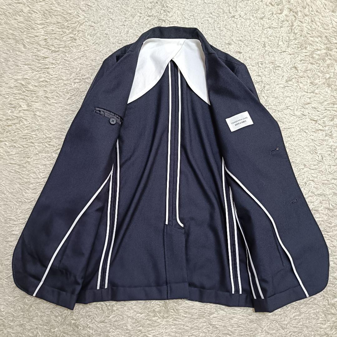 【美品】トゥモローランド フォーマルスーツ 卒服 セットアップ 銀ボタン 160