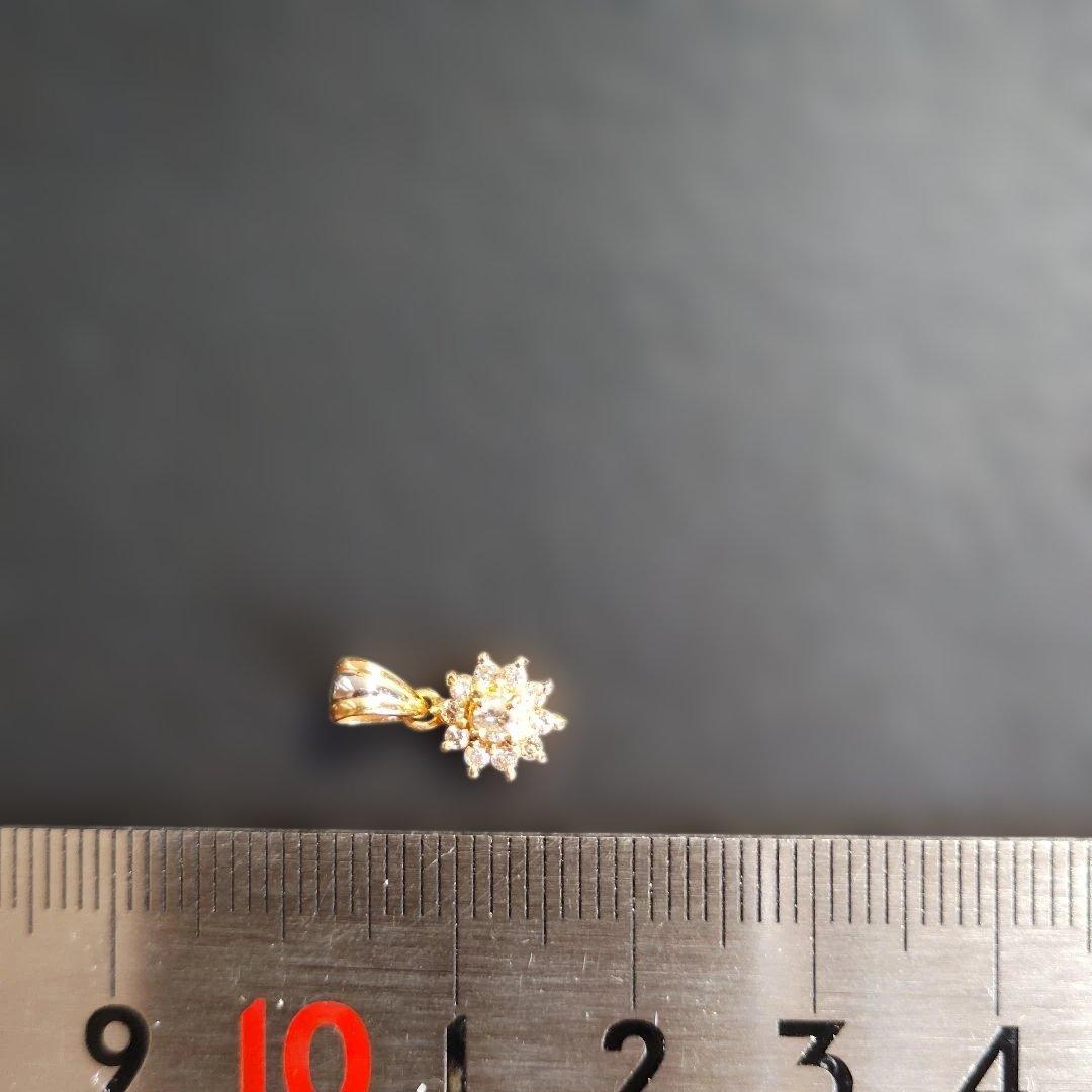 K18Pt900 ダイヤモンドペンダントトップ