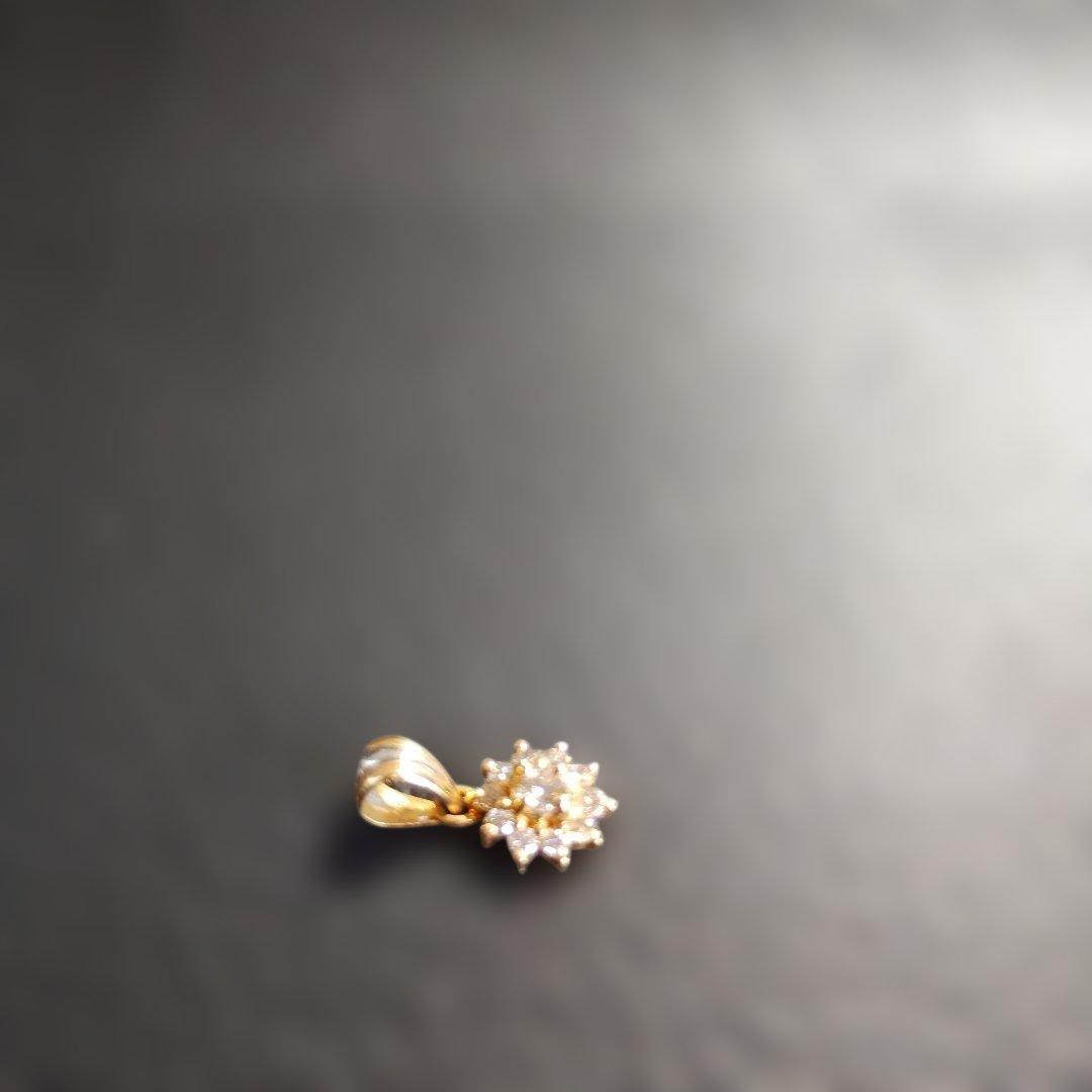 K18Pt900 ダイヤモンドペンダントトップ