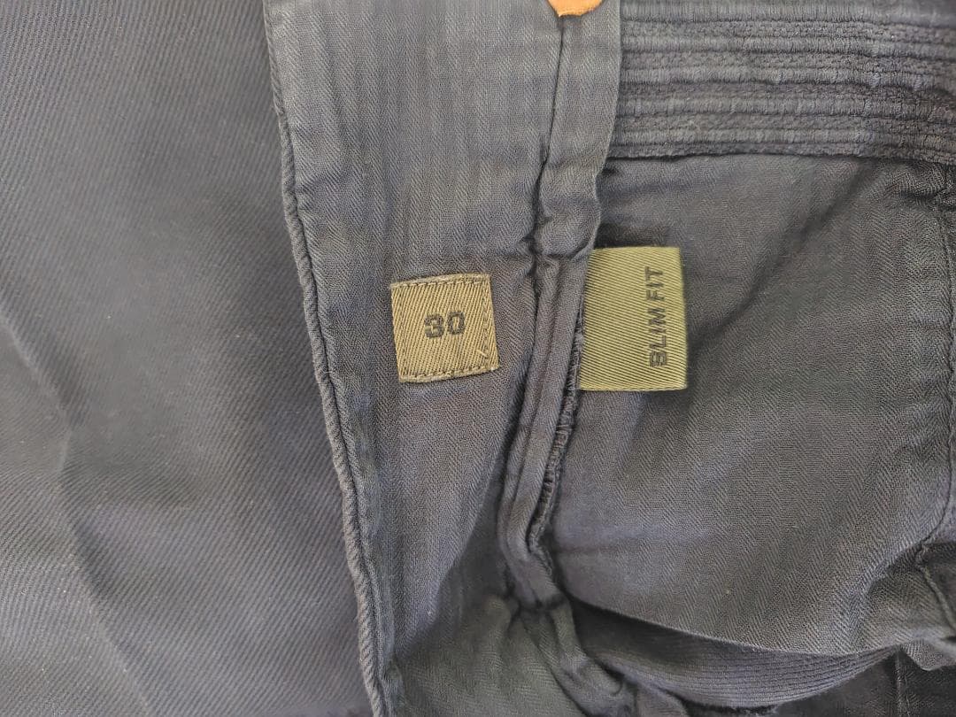 【美品】インコテックス 100型 トリコチノ ネイビー 30 国内正規品