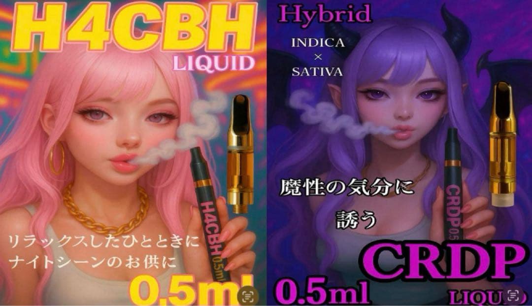 H4CBH1本＋CRDP1本　0.5ml 【玄人向け】　CBN/CBG/CBD