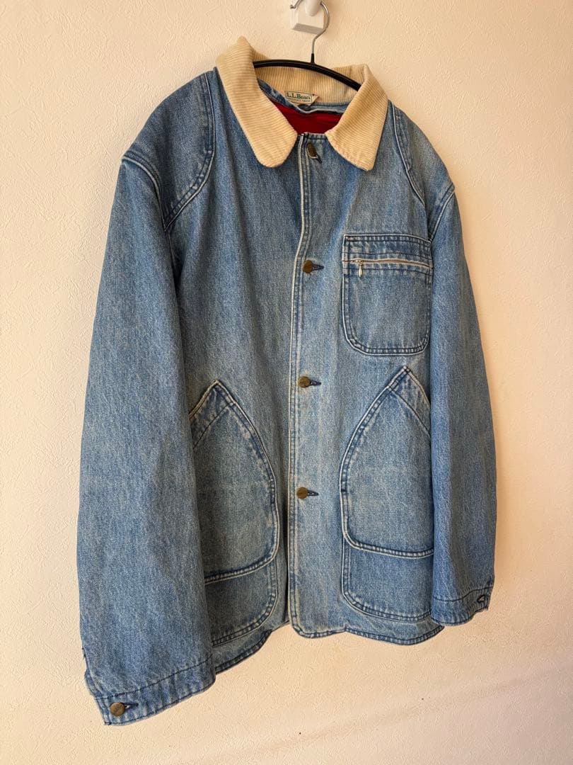 LLBean 80s デニムハンティングジャケット　USA製　ライナー付