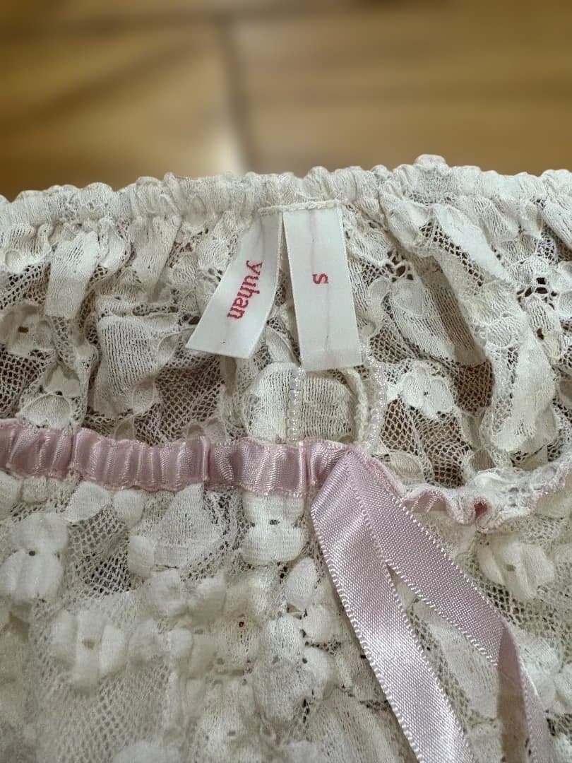 Yuhan Wang Lace Ribbon Shorts レース ショーツ S