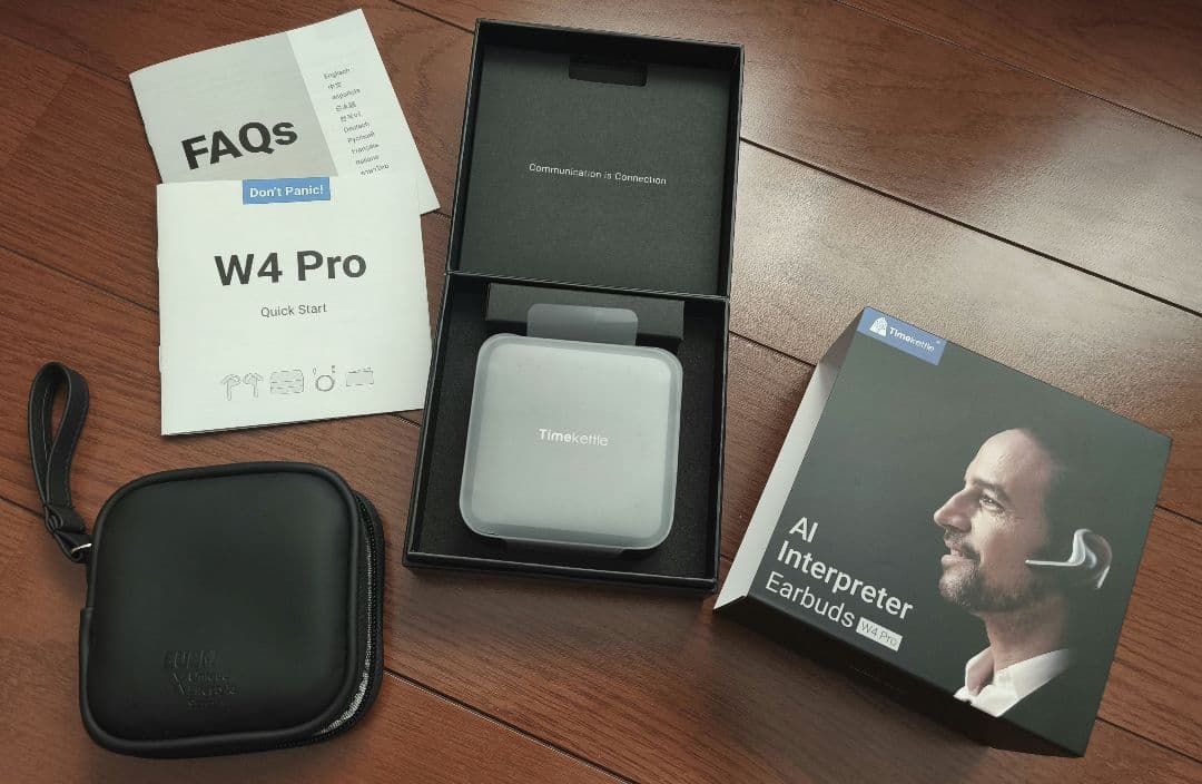 【別売ケース付】極美品 Timekettle W4Pro 翻訳イヤホン