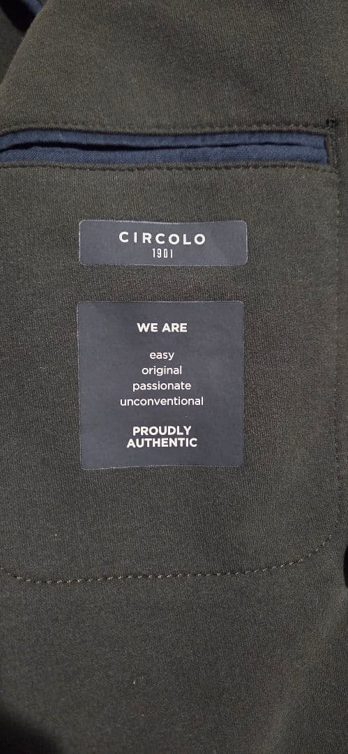 CIRCOLO(チルコロ)1901 ダブルジャケット、ダークグリーン