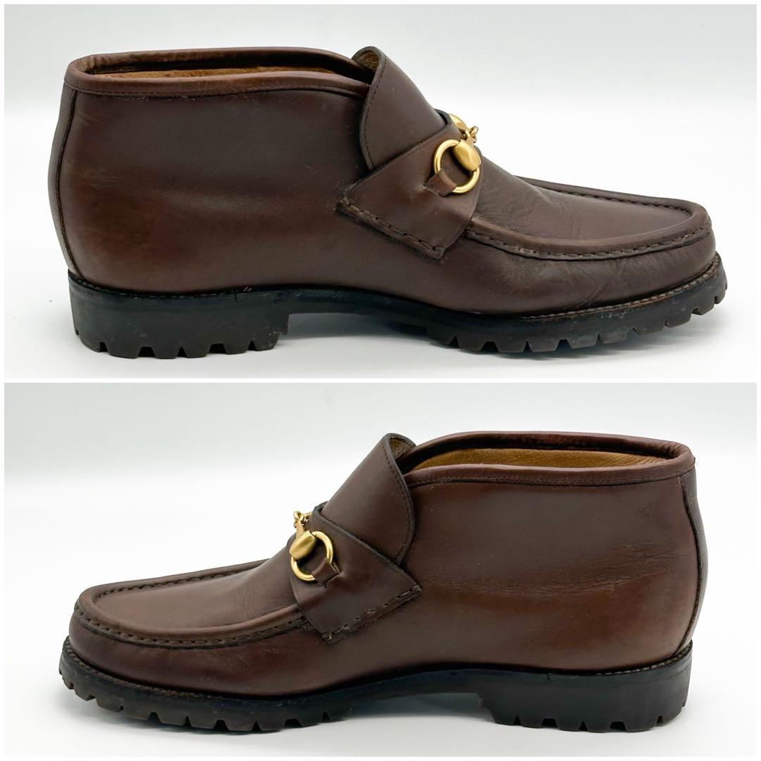 【箱付き】グッチ ホースビット ショートブーツ ローファー レザー シューズ