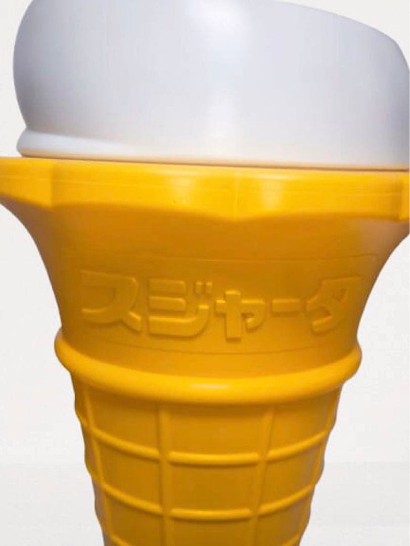 スジャータ TOMI レトロソフトクリーム看板（業務用・照明付き）93cm