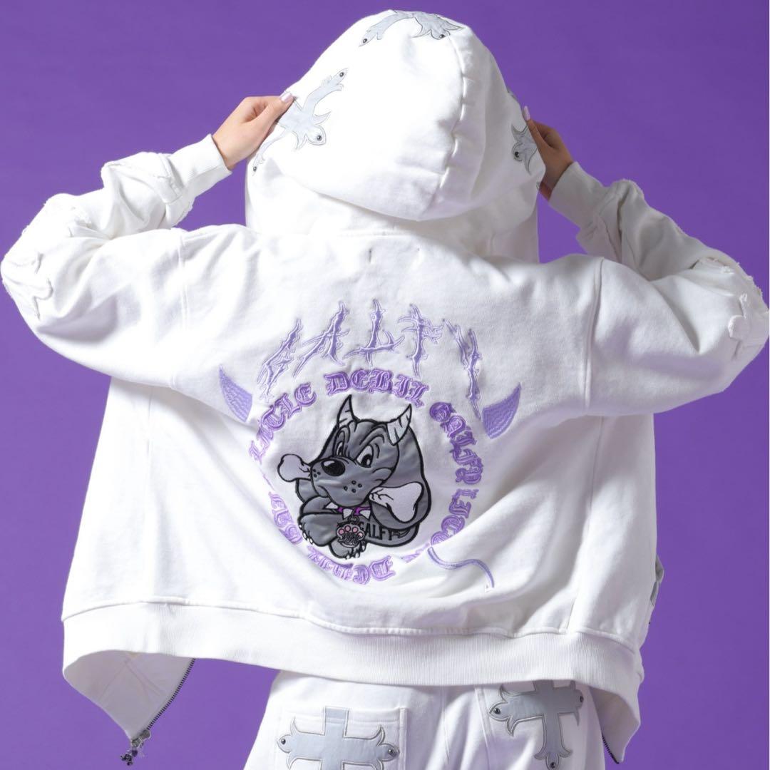 い*る様 【新品半額以下】GALFY/ガルフィー 別注 小悪魔ジップアップパーカ