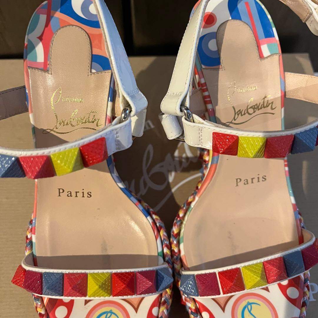 Christian Louboutin ストラップ　サンダルウェッジソール箱あり