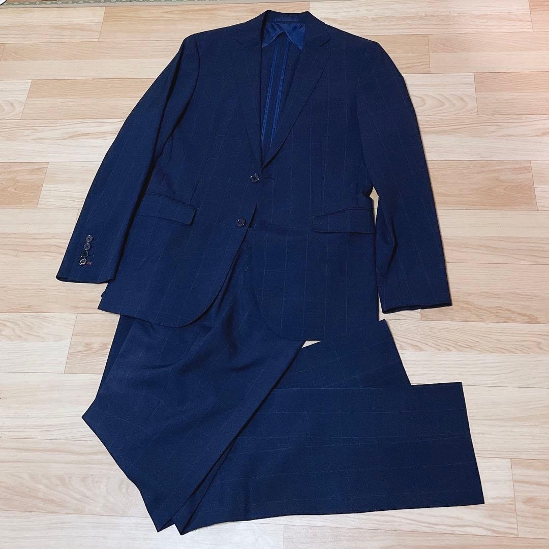 美品　BLACK LABEL CRESTBRIDGE セットアップ ネイビー　L