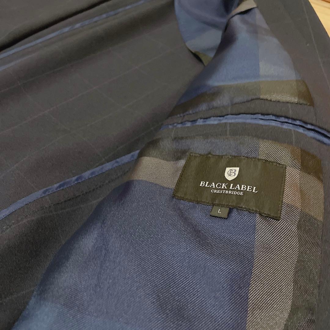 美品　BLACK LABEL CRESTBRIDGE セットアップ ネイビー　L